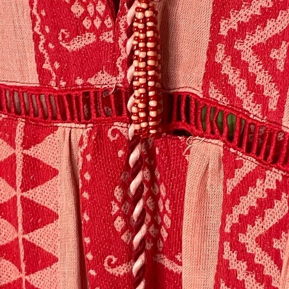 FARM Rio dress maxi embroidered NWT sz large pineapple jacquard - Picture 6 of 13